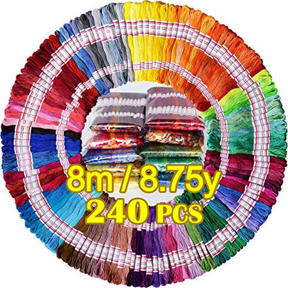 Embroidery Floss 240 skeins 100% Egyptian Long (6300 Foot)