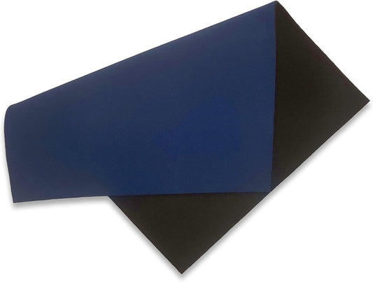Neoprene Fabric Assortment Sample Patch Sheet Packs for Sewing Material Wetsuit Repair (3 Pack, 2mm Navy Blue)
