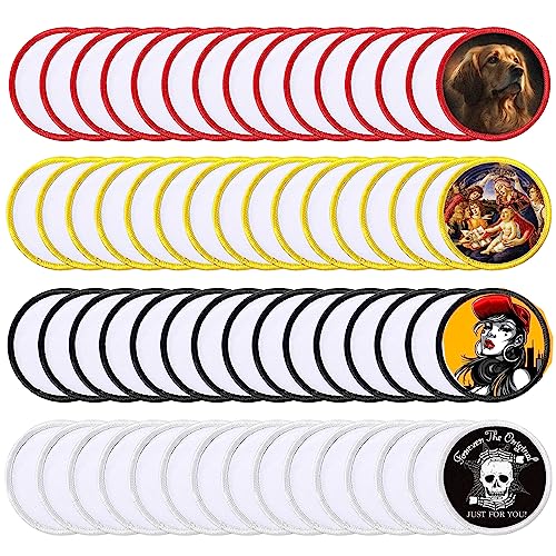 60 Pieces 4 Colors Round Patch Iron (60 Count)