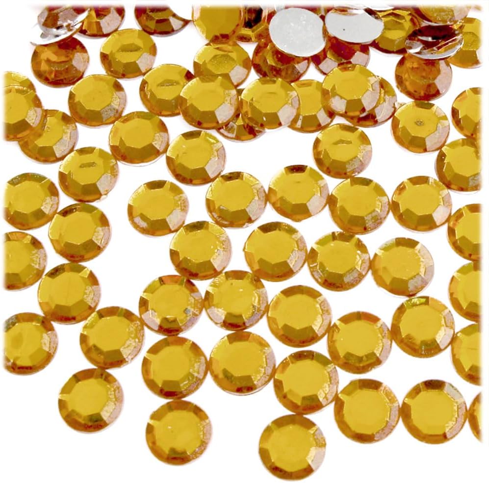The Crafts Outlet 144pc Rhinestones Round 10mm - Flatback Emerald Green EGR - Crafty Corner