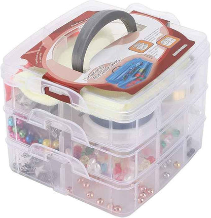 ChiweiJ 1170Pcs Jewelry Making Kit, Stainless Steel Beads and Wire DIY Bracelet Earring Accessories, Complete Jewelry Repairing Set with Storage Box, Multi Color Beads for Women Girls Craf