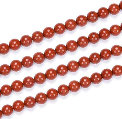 90pcs Adabele Natural Grade A Red Jasper Healing Gemstone 8mm (0.31 inch) Round Loose Beads Gem Stone Spacer for Craft Jewelry Making GF33-8