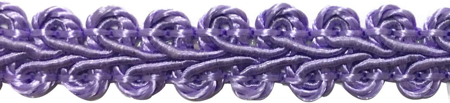 BEL AVENIR Braid Trim 1/2 inch 13.6 Yards French Gimp Basic Sewing Polyester DIY Crafts Costume Home Decorative (Purple) - Crafty Corner
