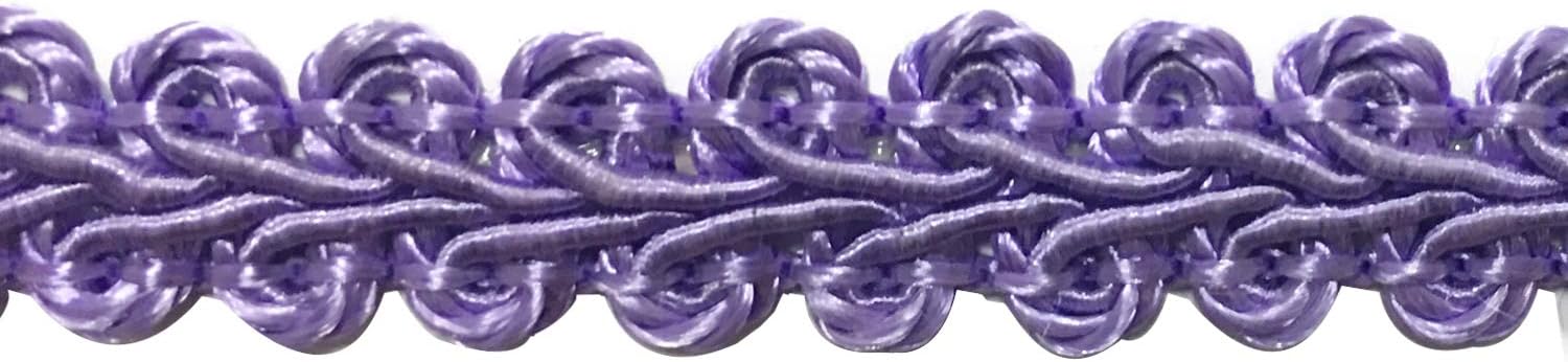BEL AVENIR Braid Trim 1/2 inch 13.6 Yards French Gimp Basic Sewing Polyester DIY Crafts Costume Home Decorative (Purple) - Crafty Corner