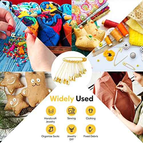 160PCS Gold Safety Pins (160 Count)