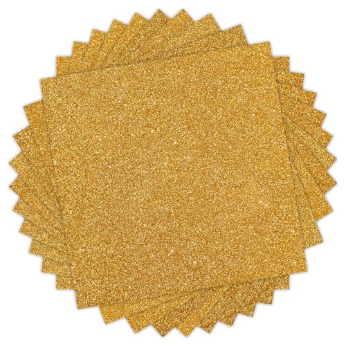 Gold Glitter HTV Vinyl (11 Count)