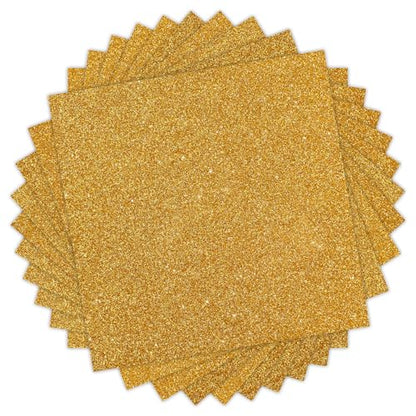 Gold Glitter HTV Vinyl (11 Count)