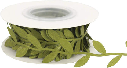 MEEDEE Leaf Trim - 1" x 20 Yards - Sage Green Ribbon for Leaf Wrapping Paper Sewing Craft Accessories Greenery Baby Shower Birthday Party Hemp Yarn Flowers Embellishments - Crafty Corner