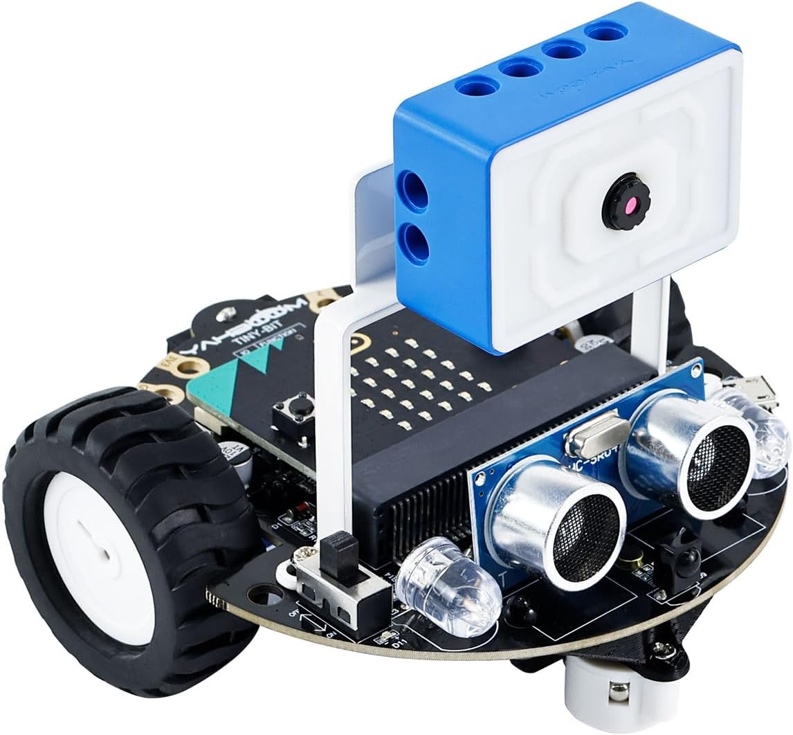 Yahboom Micro:bit Start Robot Kit with ESP32 Camera HD Video App Control for 8+ DIY Programmable STEM Education Toy Car with Tutorial Super Cost-Effective (with v2) - Crafty Corner