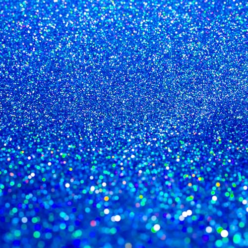 Craft Glitter Sapphire Blue Holographic 100g Microfine Glitter (100 Gram)