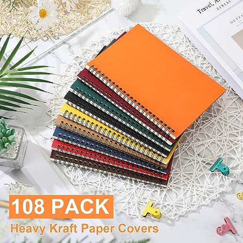 Spiral Notebook College Ruled Journals Notebooks Lined 8.3 x 5.5 Inch Note Books Bulk A5 Writing Notebooks Thick Paper Notebook for Office Business School Supplies