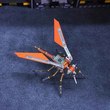 3D DIY Electronic Buzzer B Metal Puzzle Kits, 99PCS Mechanical Snail Metal Steampunk Insect Model Kit, Creative Collectible Display Piece for Adults