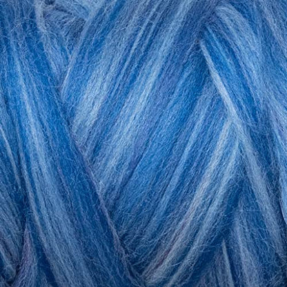 Multi Colored Natural Wool roving