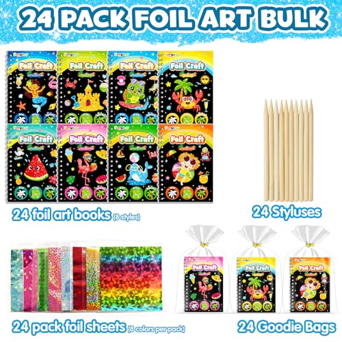 Foil Art Party Favors for Kids (24 Count)