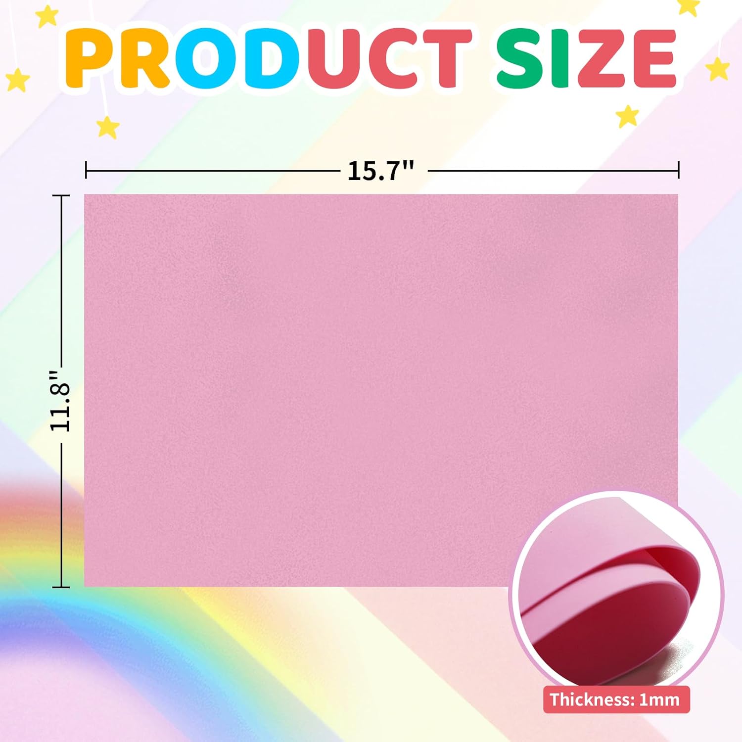 20 PCS EVA Foam Sheets DIY Handcraft Materials 1mm Thick 15.7 x 11.8 Inches Pink EVA Foam Papers for Arts and Crafts - Crafty Corner