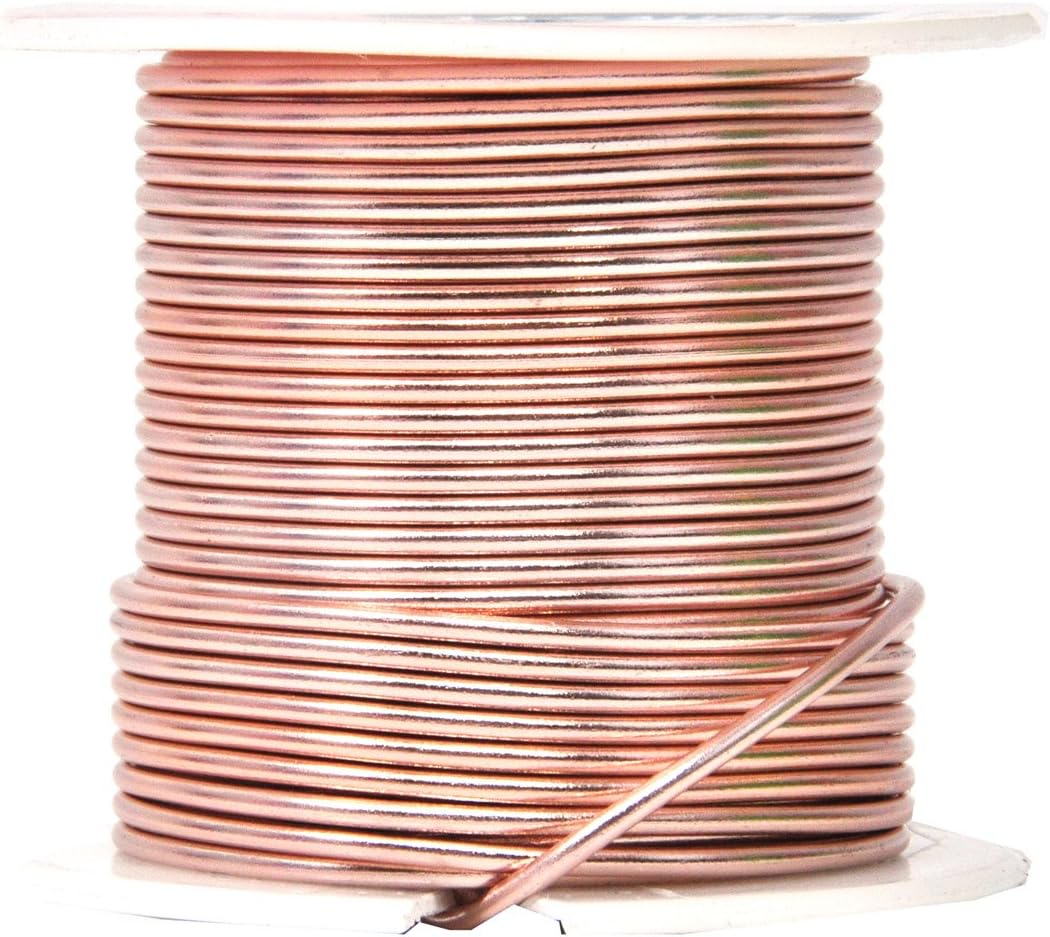Mandala Crafts 14 Gauge Anodized Aluminum Craft Wire for Jewelry Making – 330 FT Colored Flexible Silver Copper Purple Pink Brown Ice Blue Wire - Bendable for Bonsai Armature Crafting Sculpting - Crafty Corner