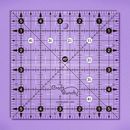 Non-Slip Square Quilt Template Ruler (5.5"x 5.5")