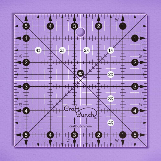 Non-Slip Square Quilt Template Ruler (5.5"x 5.5")