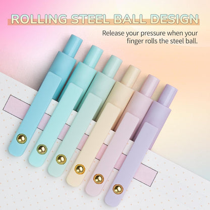 12 Pcs Gel Pens 0.5mm Quick Dry Black Ink Pens Fine Point Smooth Writing Pens, Cute Office and School Supplies Gifts for Women Teacher Students (12 Pcs Ombre Gold)