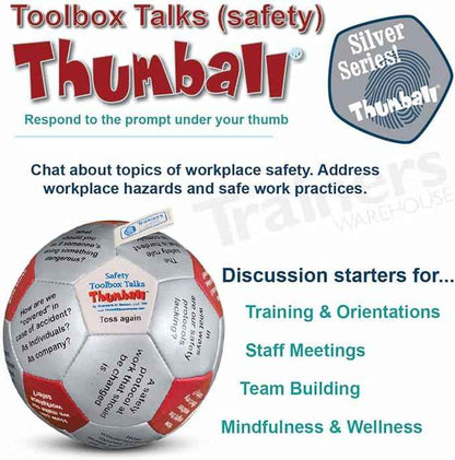Trainers Warehouse 6" Thumball Collection, 32 Prompts for Conversation, Team Building, Relationship and Training