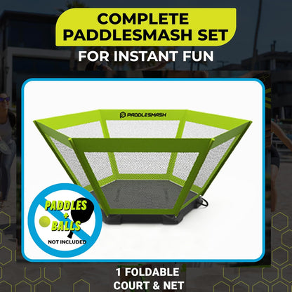 PaddleSmash - Pickleball Yard Game As Seen on Shark Tank - Beach, Backyard, Tailgate & Lawn, Outdoor Activities for Adults and Family - Easy Assembly