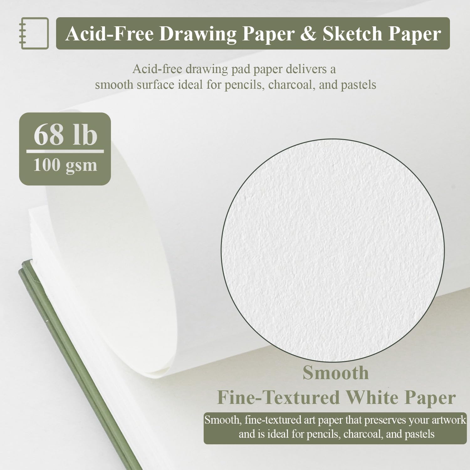 SuFly Small Sketch Book 5.5"x8.5", 2-Pack Mini Sketchbook, Spiral Bound Sketchbook Hardcover with 200 Sheets of 68lb/100gsm Mini Drawing Pad Paper, Small Sketch Pads for Drawing for Adults & Kids. - Crafty Corner