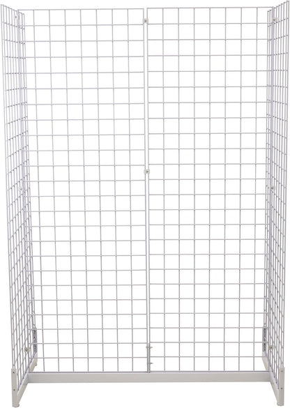 Gridwall Joining Clip Connectors for Grid Panels, Powder-Coated or Chrome Plated Steel (Quantity 20) (20, Black)
