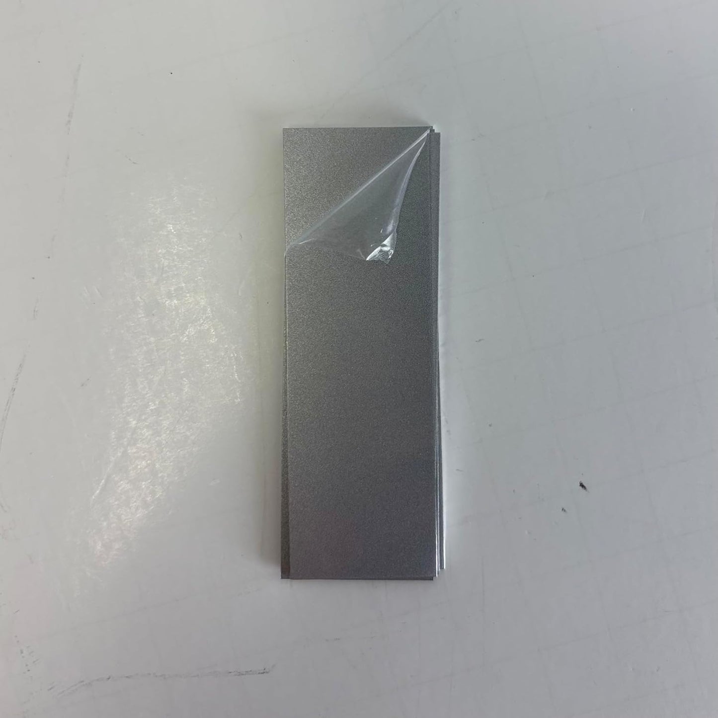 Blank Metal Plates for Laser Engraving - 4 Pack | Aluminum Sheets 0.020" Thick | CO2, Diode, Fiber Laser Compatible | Multiple Sizes & Colors (Silver (engraves black), 1x8.25 inch)