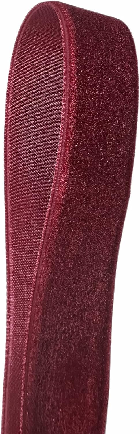Vintage Burgundy Velvet Ribbon, 1 Inch X 25Yd - Crafty Corner