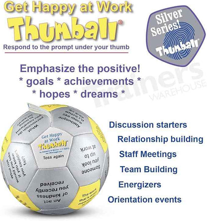 Trainers Warehouse 6" Thumball Collection, 32 Prompts for Conversation, Team Building, Relationship and Training