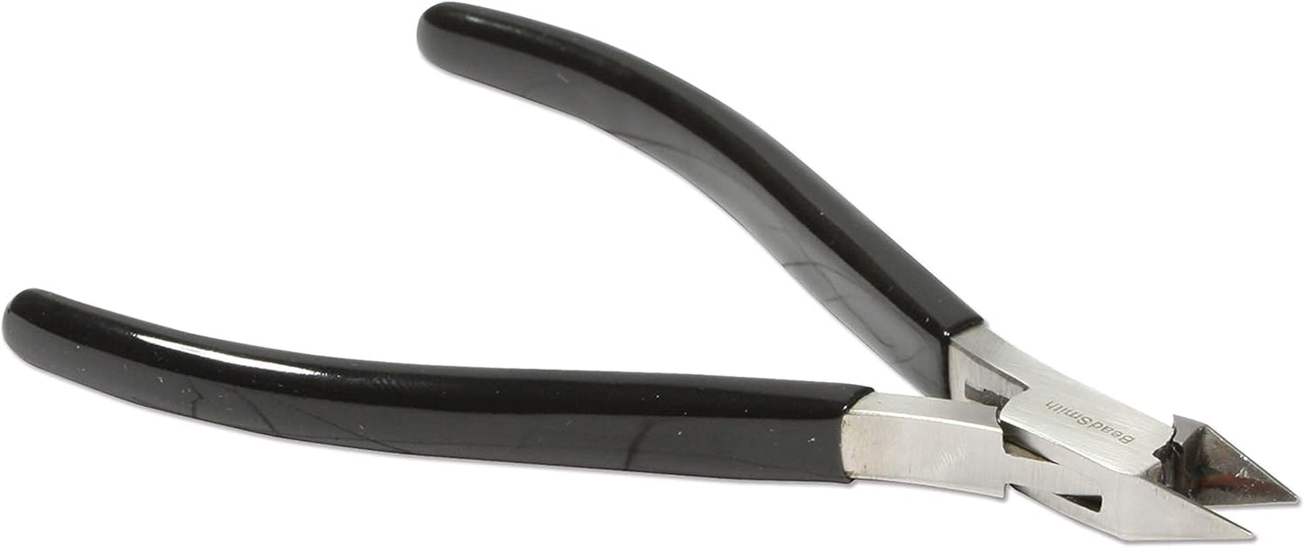 The Beadsmith Side Cutter – Extra Fine Tips – 4.5 inches (114mm) – PVC Grip Handle with Double Leaf Springs – Jewelry Making Tool for Creating Bracelets, Earrings and Necklaces - Crafty Corner