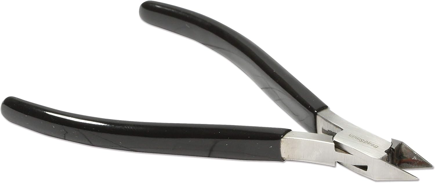 The Beadsmith Side Cutter – Extra Fine Tips – 4.5 inches (114mm) – PVC Grip Handle with Double Leaf Springs – Jewelry Making Tool for Creating Bracelets, Earrings and Necklaces - Crafty Corner