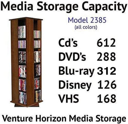 Venture Horizon Revolving Media Tower 600 Oak