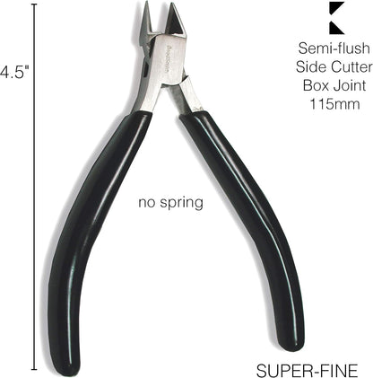 The Beadsmith Side Cutter – Extra Fine Tips – 4.5 inches (114mm) – PVC Grip Handle with Double Leaf Springs – Jewelry Making Tool for Creating Bracelets, Earrings and Necklaces - Crafty Corner