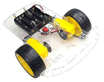 2WD RC Robot Car Kit for Arduino, ESP32, ESP8266, Raspberry Pi, Including L298N Motor Driver and Sensors
