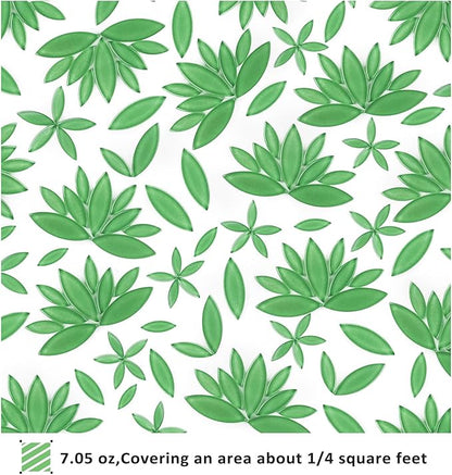 Youway Style Green Leaf Mosaic Tiles for Crafts Bulk,200g Petal Mosaic Glass Pieces,Flower Glass Tiles for Christmas Mosaic Decorations