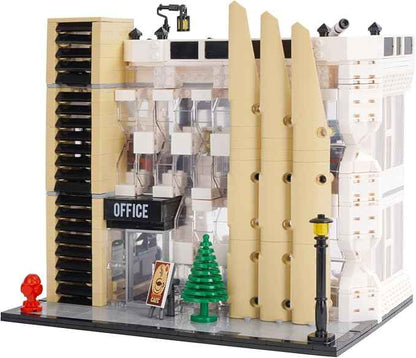 City Office Building Block Set, Streetview City Modular Building Brick 1499 PCS MOC Architecture Model Collectible Display Kit
