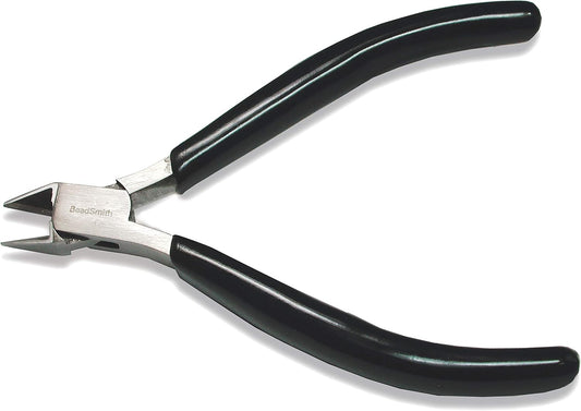 The Beadsmith Side Cutter – Extra Fine Tips – 4.5 inches (114mm) – PVC Grip Handle with Double Leaf Springs – Jewelry Making Tool for Creating Bracelets, Earrings and Necklaces - Crafty Corner