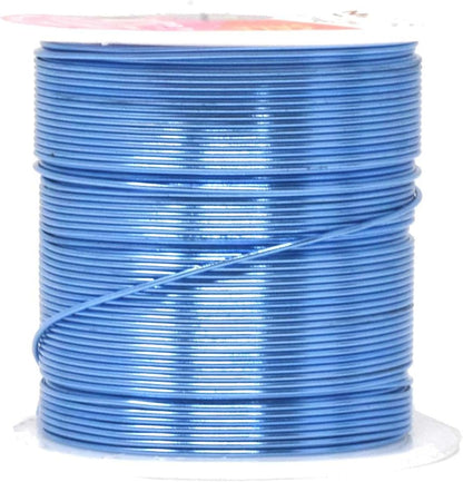 Mandala Crafts 20 Gauge Anodized Aluminum Craft Wire for Jewelry Making - 450 FT Colored Flexible Silver Copper Purple Pink Brown Ice Blue Wire - Bendable for Bonsai Armature Crafting Sculpting - Crafty Corner