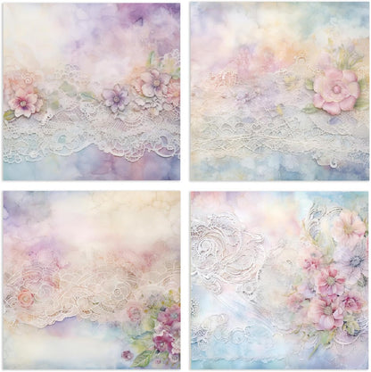 YASMEN 24 Sheets Scrapbook Paper Pads, 6X6 Single-Sided Cardstock Paper, Decorative Craft Paper, Flowers Pattern Paper Pack, DIY Decopodge Papers, Journal Scrapbooking Supplies, Card Making Supplies - Crafty Corner