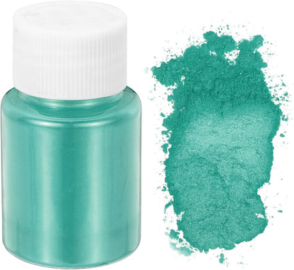 uxcell 10g/0.35oz Cosmetic Grade Mica Powder, 600 Mesh Mica Powder Natural Resin Epoxy Pigment Powders for Casting Resin, Candle Dye, DIY Nail Polish and Lip Gloss, Bright Green