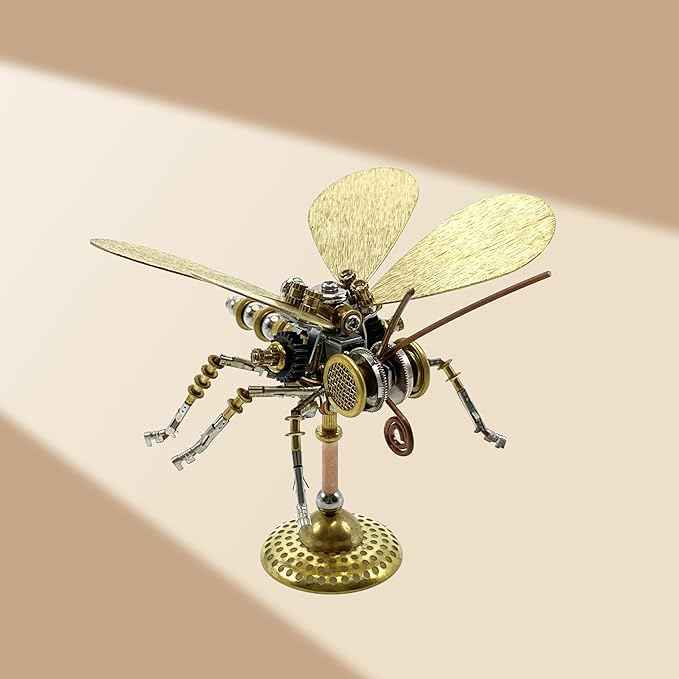 3D Metal Puzzle, Steampunk Butterfly Insect Bug Mechanical Model, Making Kit DIY Projects Metal Building Adult Hobby Kits for Men for Birthday(Butterfly-HD5)