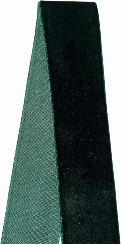 Hunter Green Velvet Ribbon, 1 1/2-Inch by 25-Yard Spool - Crafty Corner