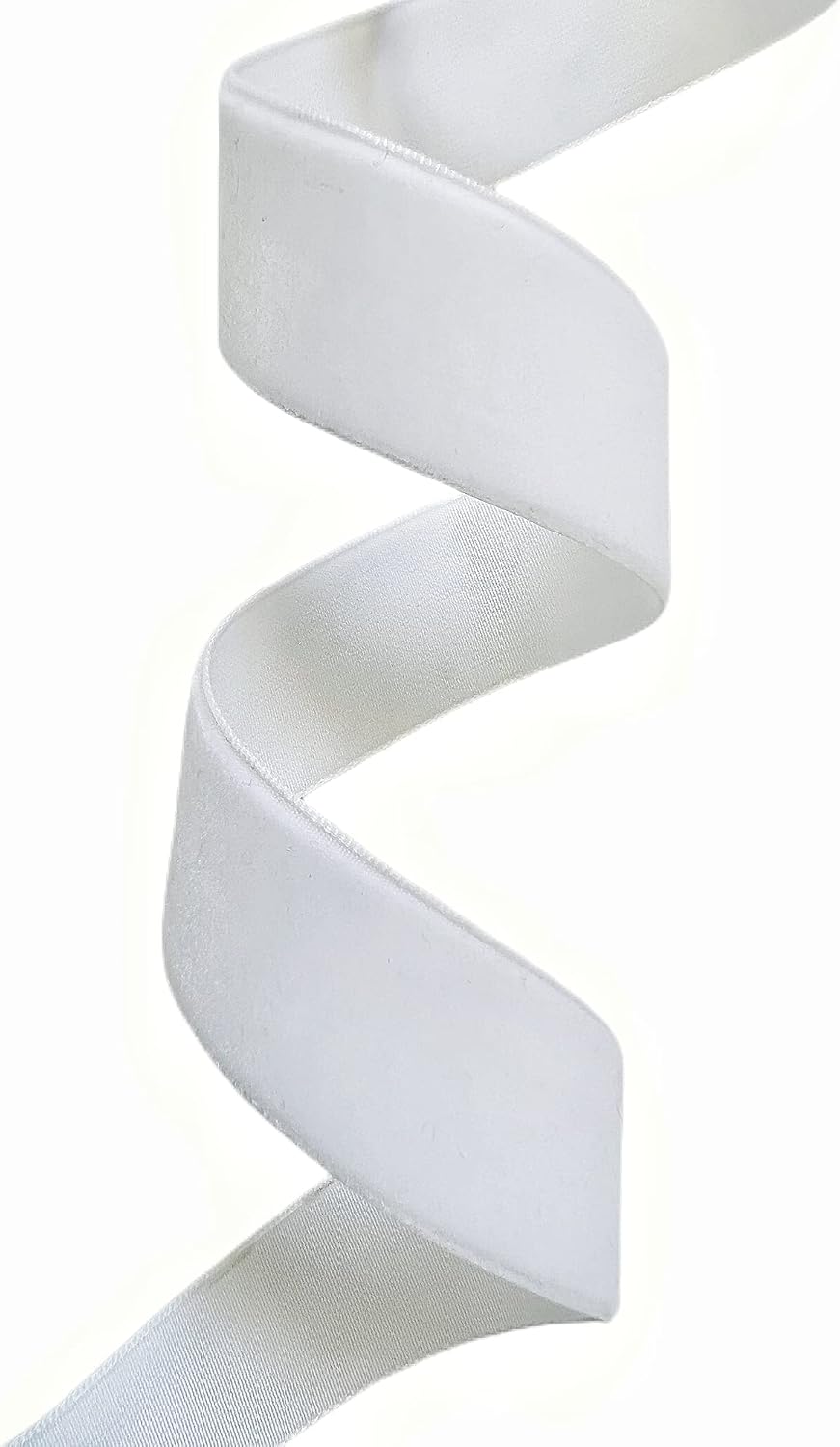 Vintage White Velvet Ribbon, 1 Inch X 25Yd - Crafty Corner