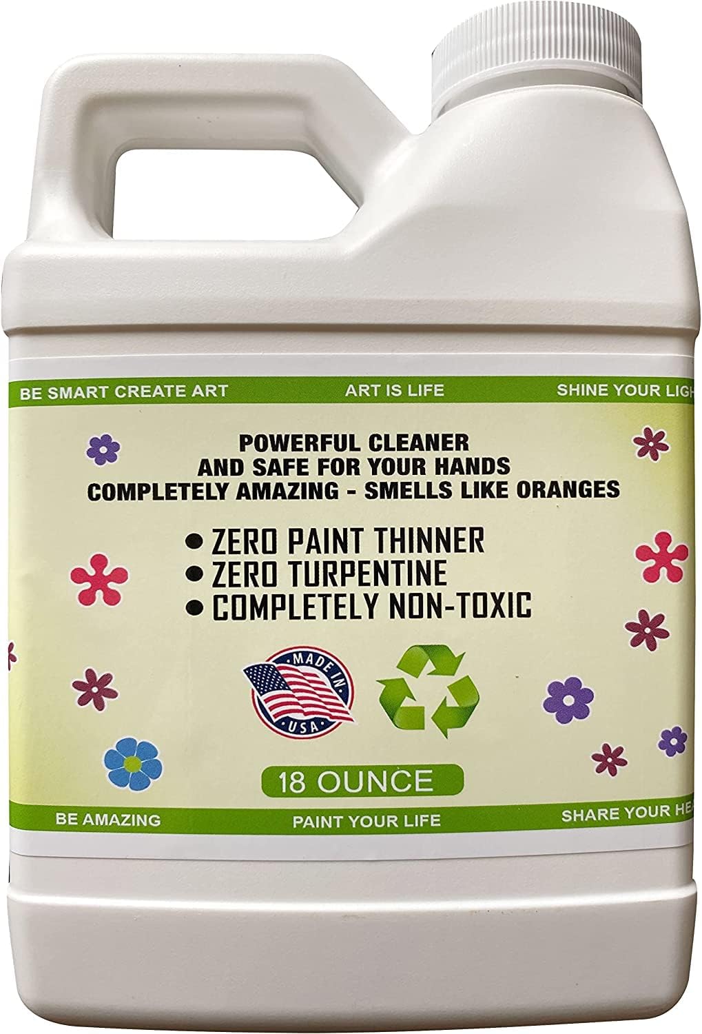 Green Piece® Completely Nontoxic Paint Brush Cleaner for Paint Cleanup for Brushes (Combo Pack- Paint Brush Cleaner with mat)