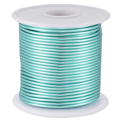 12 Gauge Ice Blue Aluminum Craft Wire (105FT) - Anodized for Jewelry Making, Beading Floral, Plant Gardening, Sculpting & Modeling Craft Wire (Ice Blue #24, 2mm) - Crafty Corner