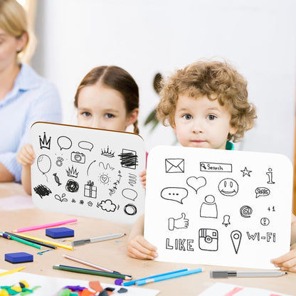 Small White Board Dry Erase 5x7 Inch Mini Whiteboard Small Dry Erase Board with Markers Erasers Double Sided Dry Erase Lapboards for Students Teachers School Supplies Meeting Voting Games (1)