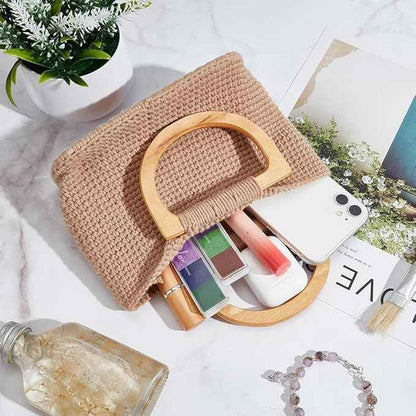 FREEBLOSS 3 Set Crochet Bag Kit for Beginners 3 Colors Tote Bag Set with Step-by-Step Video Tutorials Knitting Kit Crochet Beginners Set for Adults