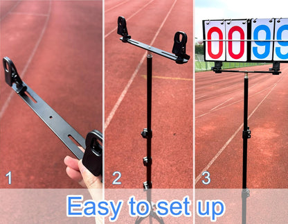 Purple River Portable Hanging Flip Scoreboard, Score Keeper for Baseball Volleyball Tennis Sports, Suit for Multiple Sports/Games Score Scenarios