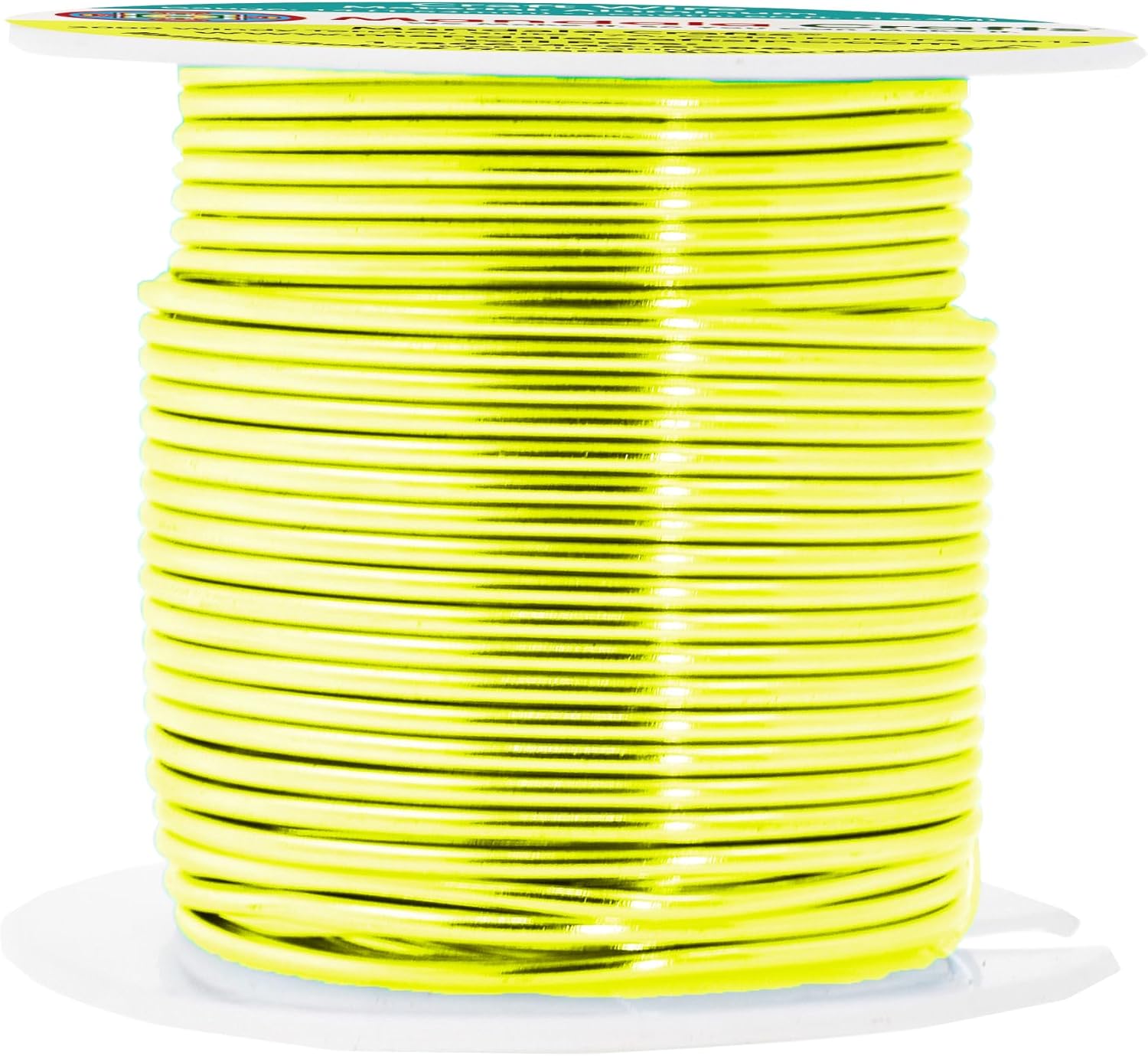 Mandala Crafts 14 Gauge Anodized Aluminum Craft Wire for Jewelry Making - 60 FT Colored Flexible Yellow Green Wire - Bendable for Bonsai Armature Crafting Sculpting - Crafty Corner